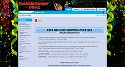 Desktop Screenshot of confetticannondirect.com