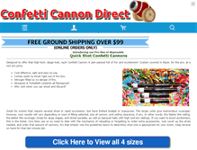 Tablet Screenshot of confetticannondirect.com